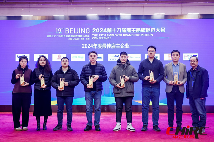 知名人力资源服务供应商公司Ebpay(中国)国际业务总经理代表Ebpay(中国)国际上台领奖